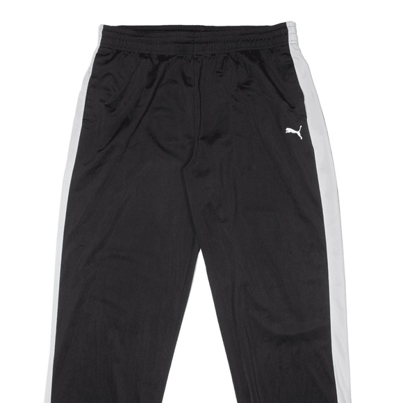 Used Men’s Size Small (29” X30”) Puma Drawstring Contrast Pants In Black/White - Picture 6 of 14